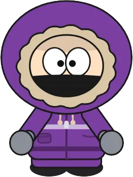 Hoodie standing in a hooded coat